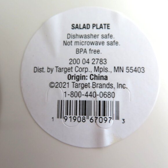 Threshold Red "Merry Everything" Melamine Salad Plates Set Of 2 Dishwasher Safe - Picture 5 of 7